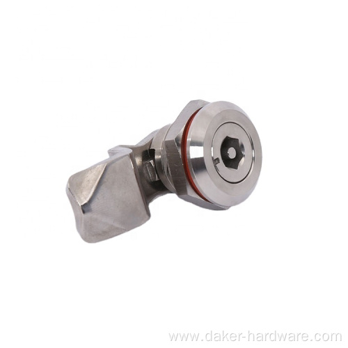 Safe stainless steel quarter turn cam lock